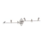Aplica Alfa ap6 Ideal Lux, G10 max 6x50W, cod 006338, crom satinat