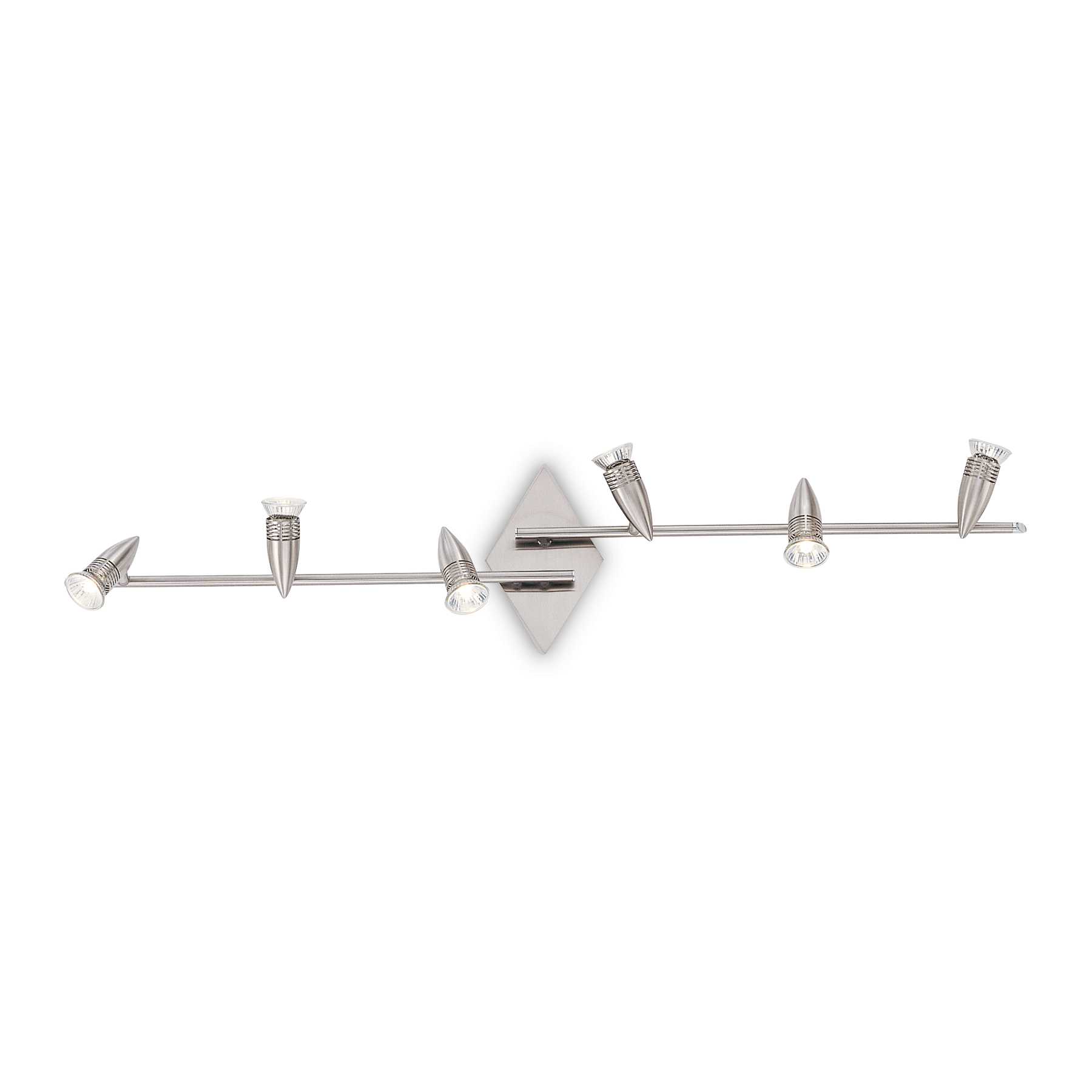 006338_WEB001_ALFA_PL6_NICKEL Aplica Alfa ap6 Ideal Lux, G10 max 6x50W, cod 006338, crom satinat - imagine 1