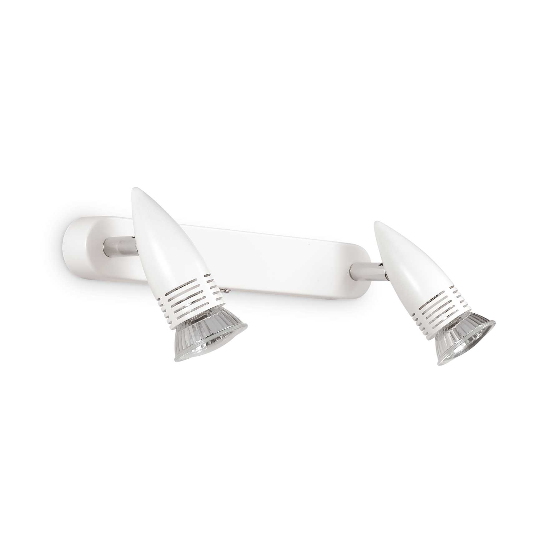 122717_WEB001_ALFA_AP2_BIANCO Aplica Alfa ap2 Ideal Lux, G10 max 2x50W, cod 122717, alb - imagine 1