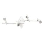 Aplica Alfa ap4 Ideal Lux, G10 max 4x50W, cod 122731, alb