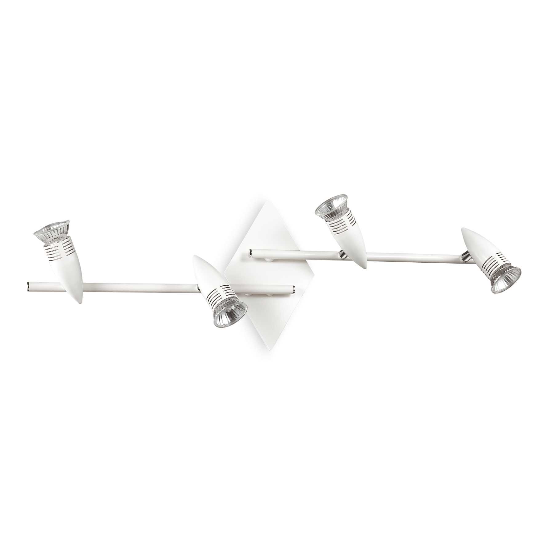 122731_WEB001_ALFA_PL4_BIANCO Aplica Alfa ap4 Ideal Lux, G10 max 4x50W, cod 122731, alb - imagine 1