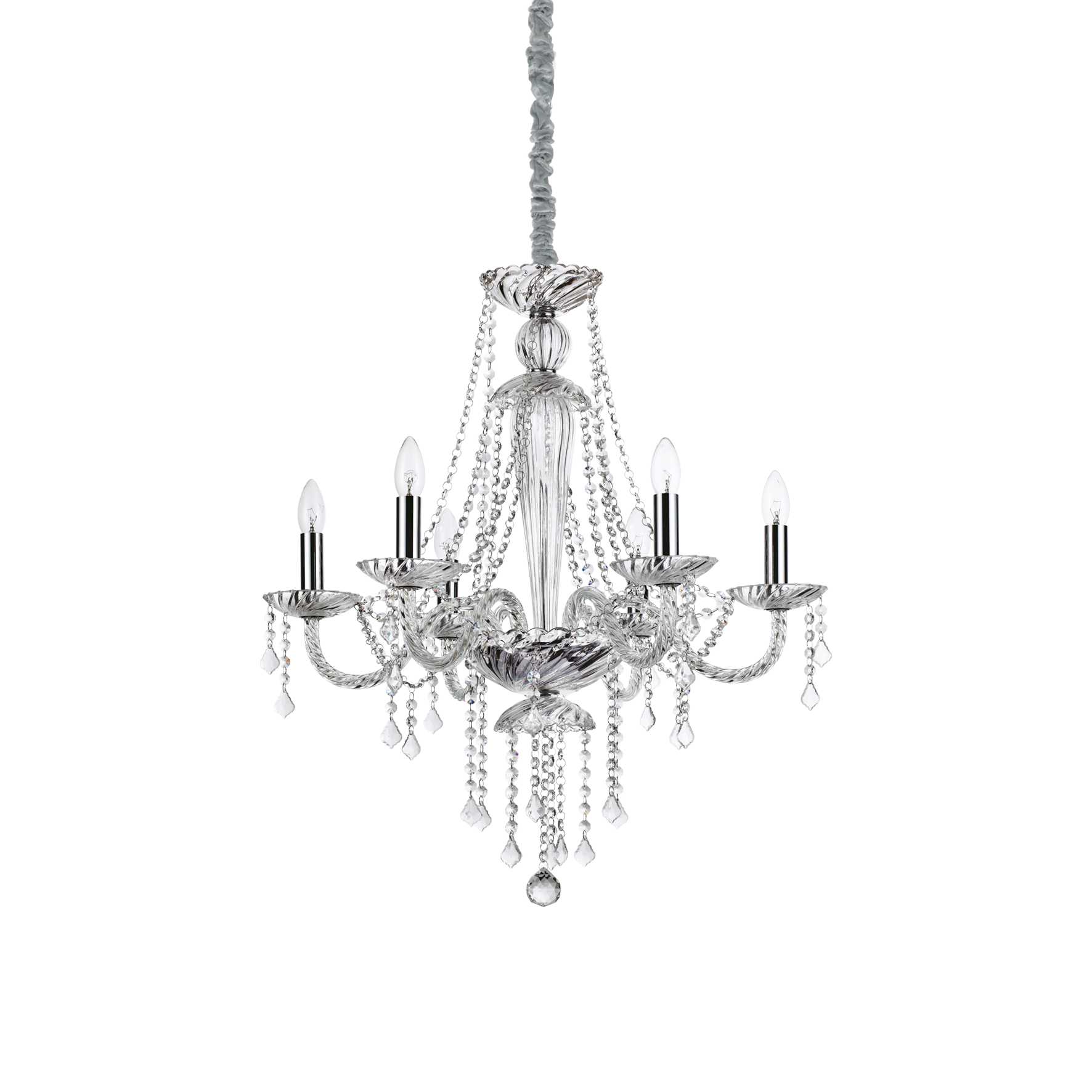 168753_WEB001_AMADEUS_SP6 Lustra de interior Amadeus sp6 Ideal Lux, E14 max 6 x 40W, cod 168753, crom - imagine 1