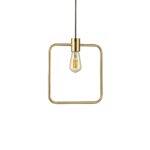 Pendul Abc Sp1 Square Ideal Lux, alama satinata, E27 max 1x70W, cod 207858