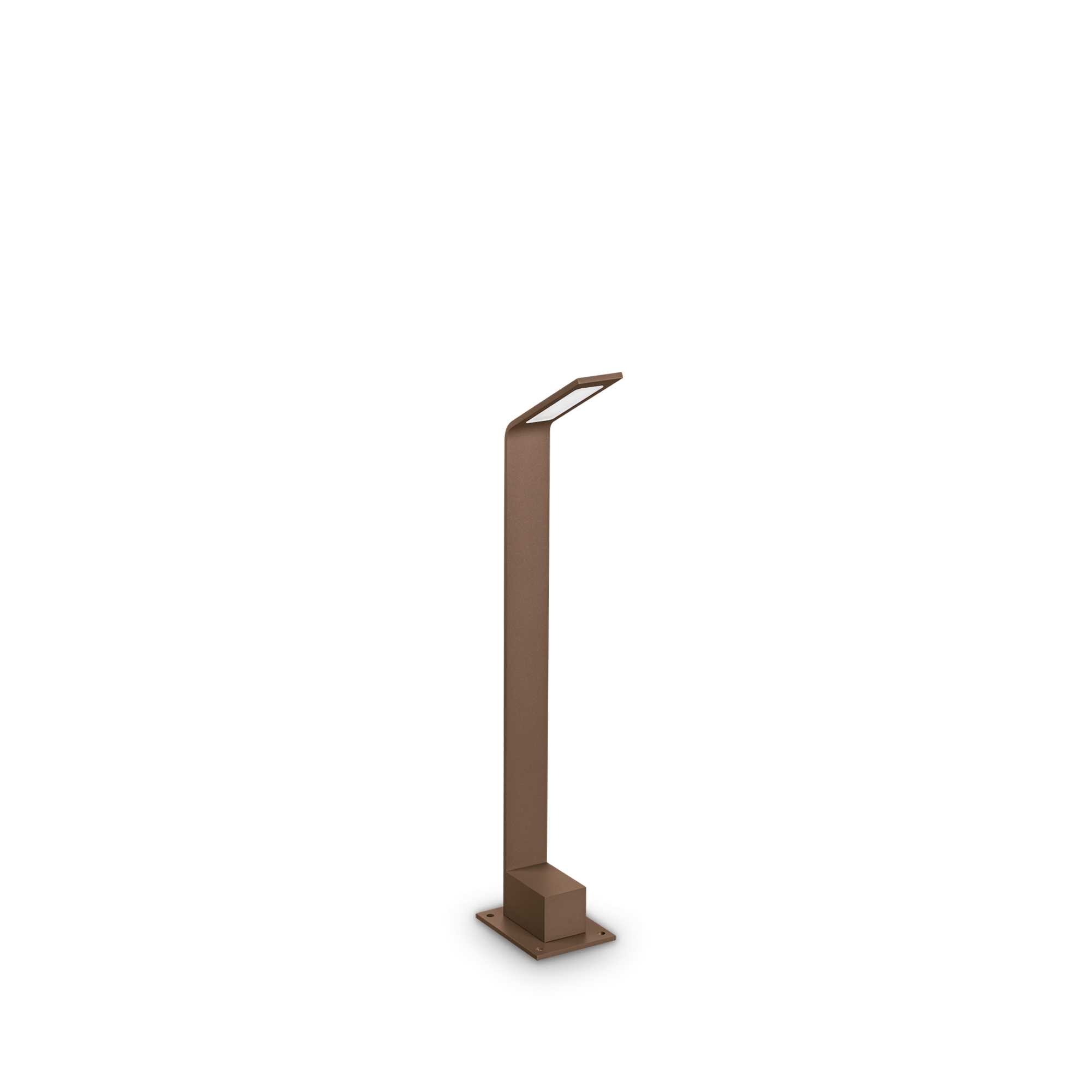 326689_WEB001_AGOS_PT_H60_3000K_COFFEE Stalp exterior Agos Pth60 Ideal Lux, 6.5W, cod 326689, maro - imagine 1