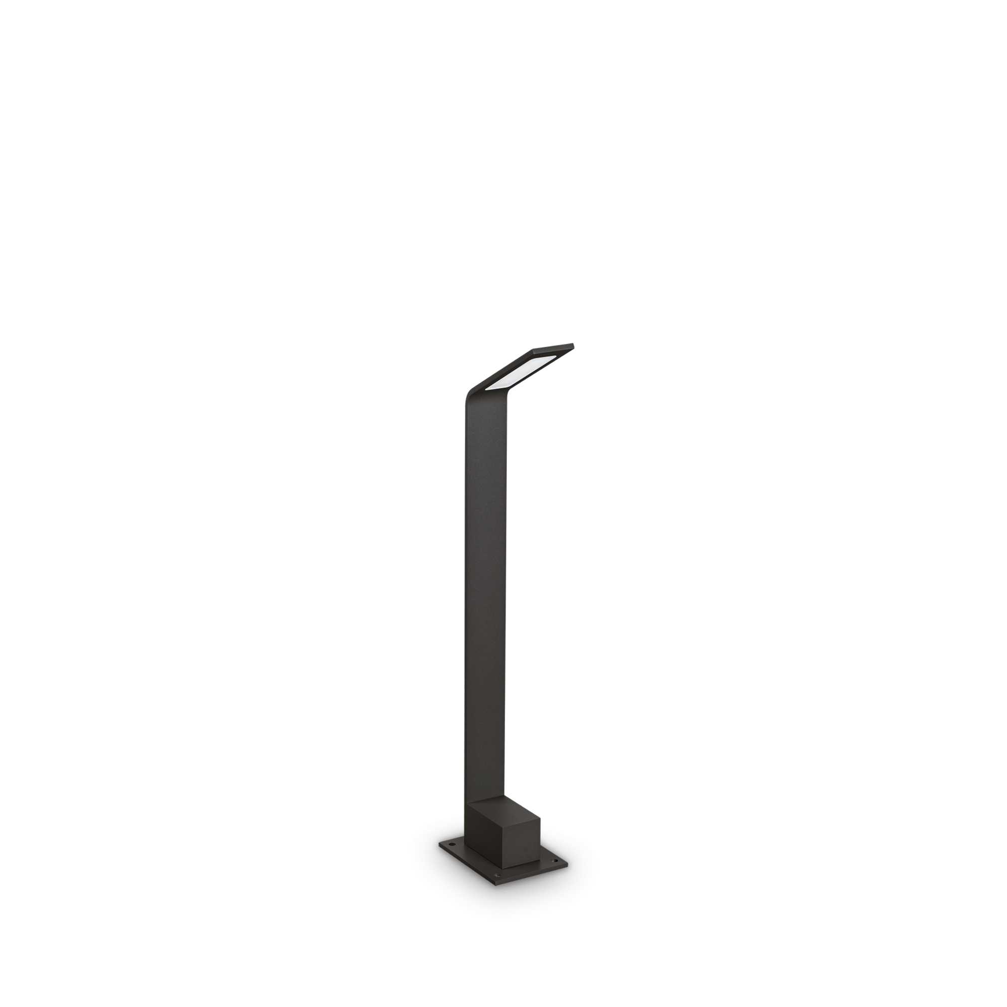 326696_WEB001_AGOS_PT_H60_3000K_NERO Stalp exterior Agos Pth60 Ideal Lux, 6.5W, cod 326696, negru - imagine 1