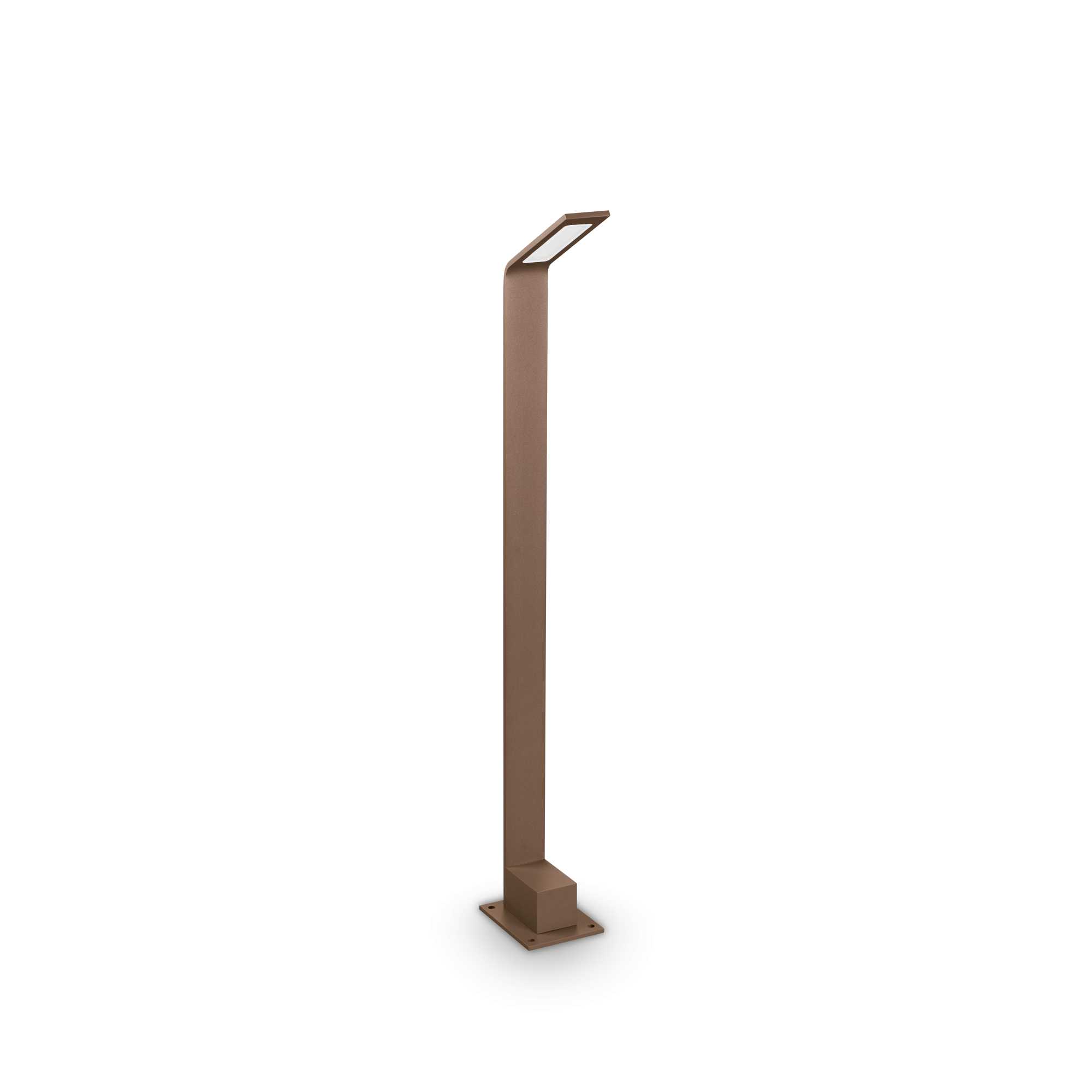 326726_WEB001_AGOS_PT_H80_3000K_COFFEE Stalp exterior Agos Pth80 Ideal Lux, 6.5W, cod 326726, maro - imagine 1
