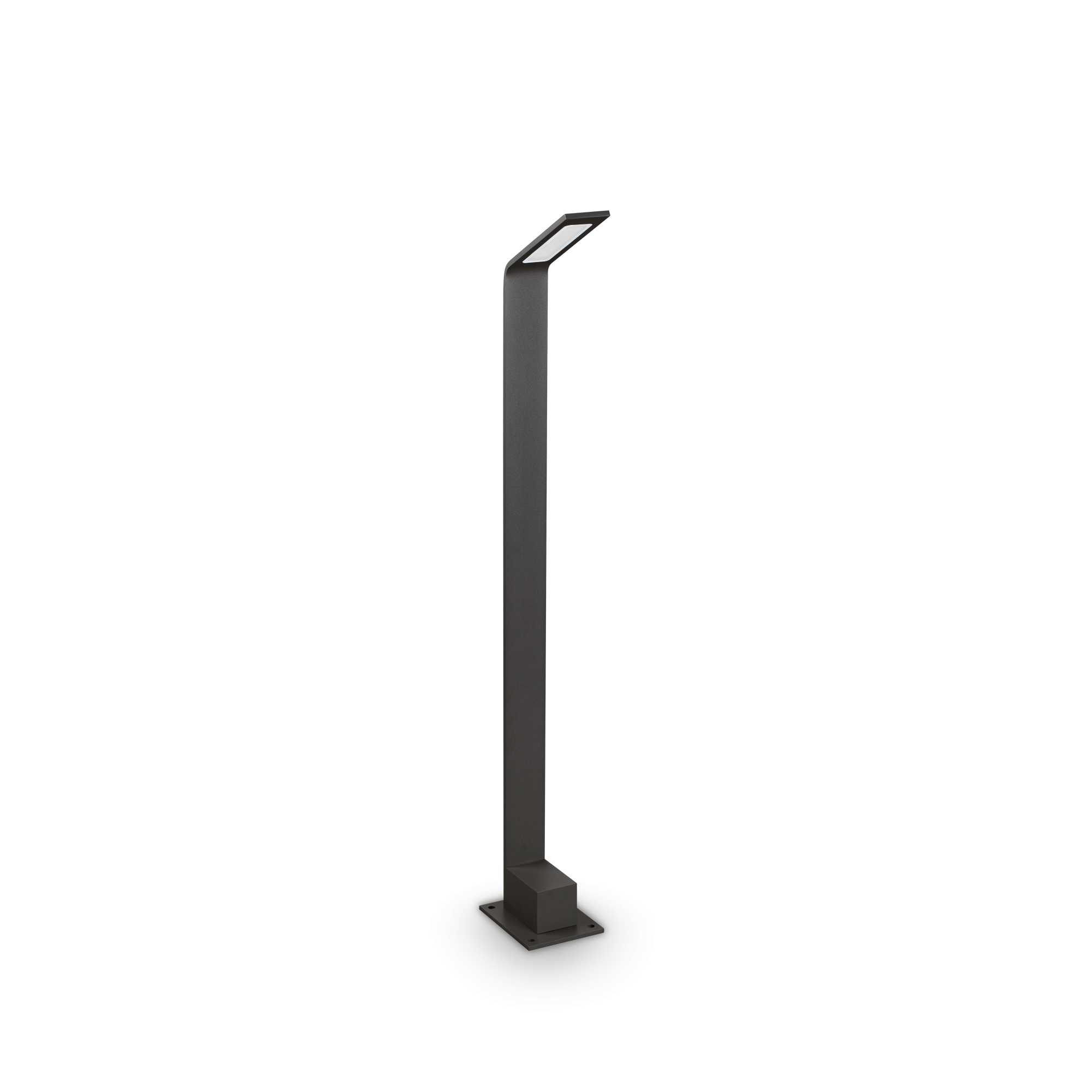 326733_WEB001_AGOS_PT_H80_3000K_NERO Stalp exterior Agos Pth80 Ideal Lux, 6.5W, cod 326733, negru - imagine 1