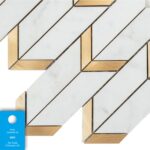 Mozaic Dunin Lordy Hillson Carrara GP, 26,3x30 cm, lustruit - imagine 3