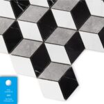 Mozaic Dunin Rosell Carrara GP, 30x30 cm, lustruit - imagine 2