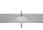Lavoar rotund sub blat Roca The Gap, 35x35x16 cm, alb