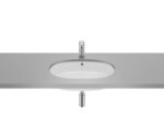Lavoar oval sub blat Roca The Gap, 55x35x16 cm, alb