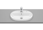 Lavoar oval incastrat Roca The Gap, 55x40x4 cm, alb