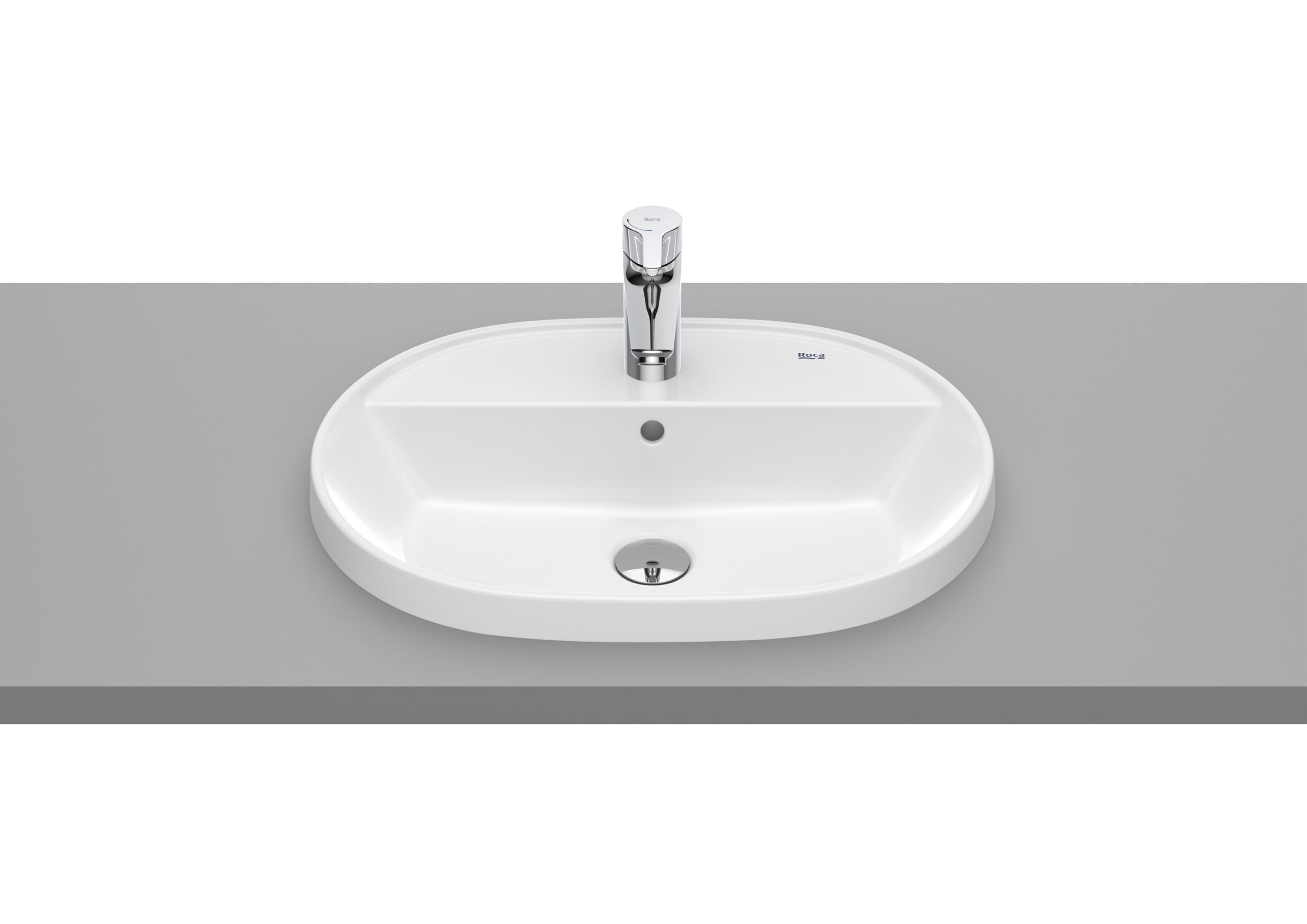 THE_GAP_A3270Y6000_ROCA_004_11858_00_t_Product_Pictures_TF_Mob_prod_xxl_v2 Lavoar oval incastrat Roca The Gap, 55x40x4 cm, alb - imagine 1