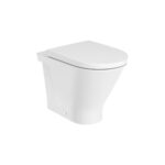 Vas WC Roca The Gap Round Rimless, 35,5x54x40 cm, montaj pe pardoseala, alb