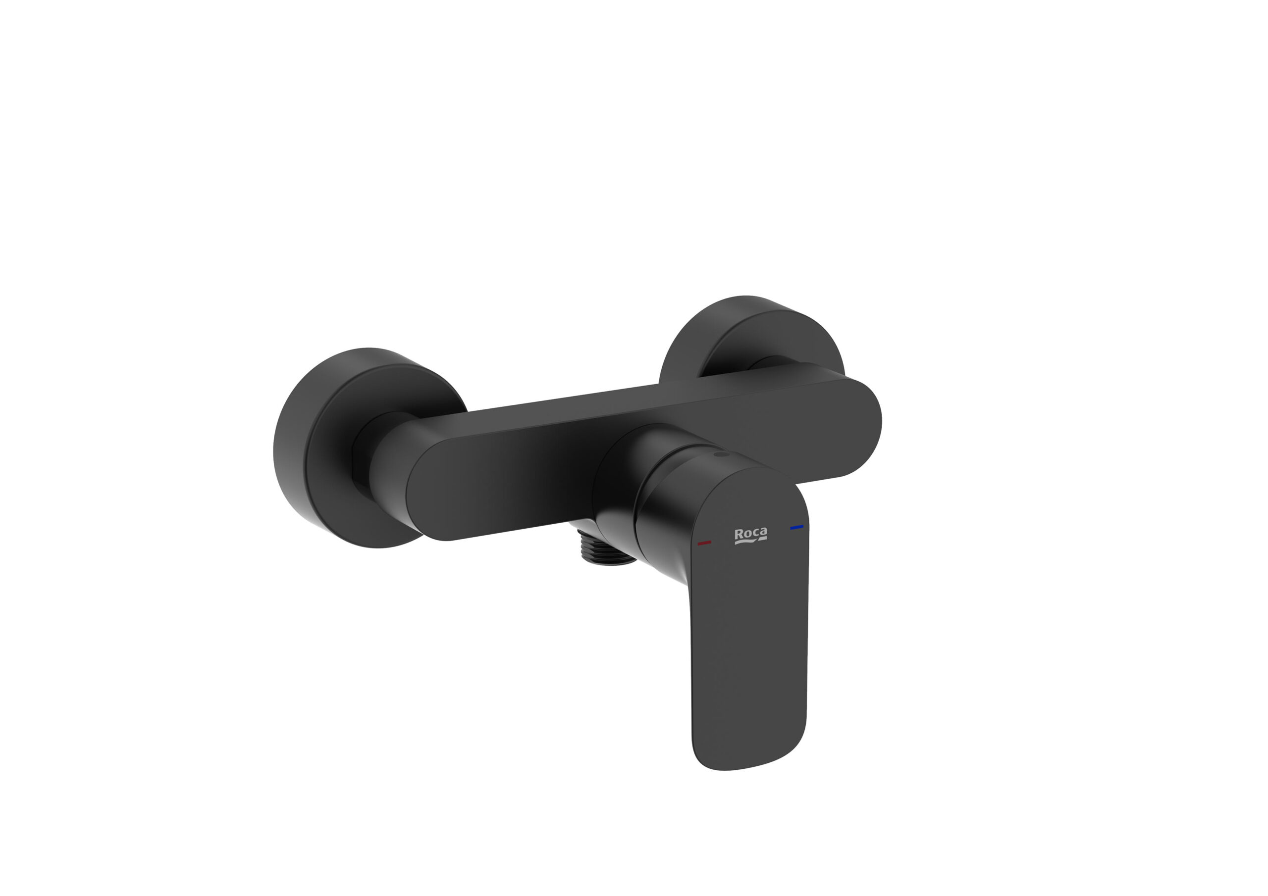 Baterie dus monocomanda Roca Cala, negru mat - imagine 1