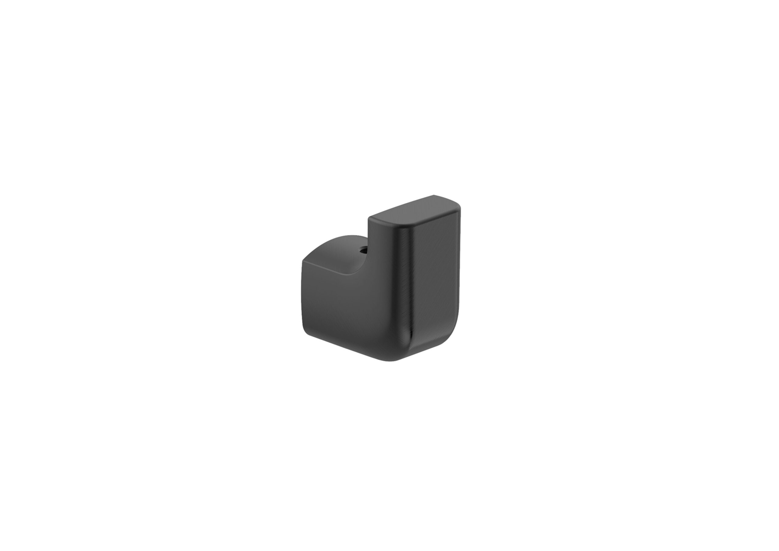 Cuier baie Roca Tempo, negru periat - imagine 1