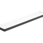 Etajera cu montaj pe perete Roca Tempo, 60 cm, negru lucios