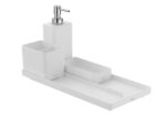 Tavita accesorii de baie Roca Ona, alb mat - imagine 2
