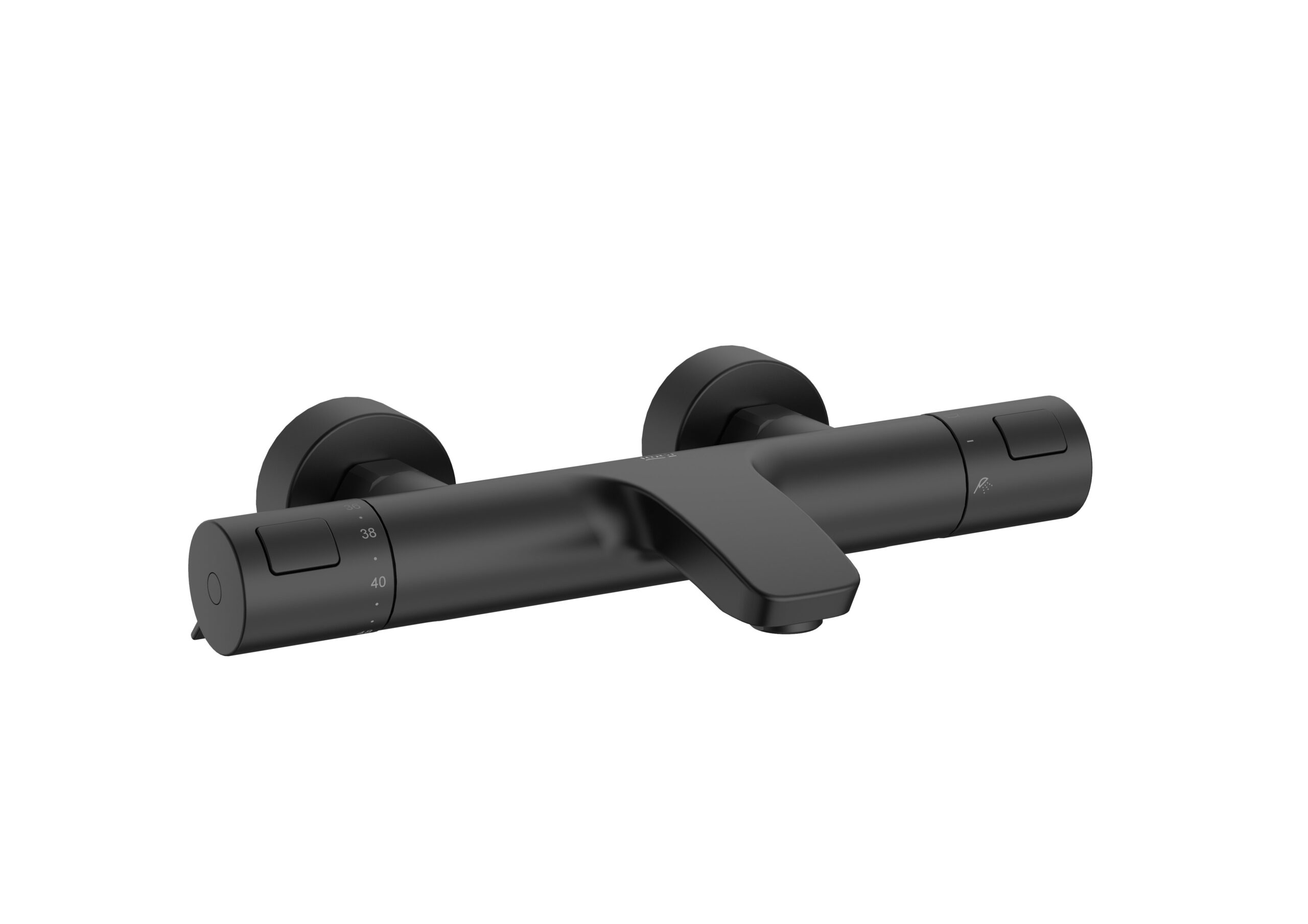 004_15012_00_T_500_A5A1E18NB0_t_Product_Pictures_TF_Mob_prod_xxl_v2 Baterie cada-dus, cu termostat si divertor, Roca T-500, negru mat - imagine 1