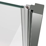 Usa de dus Ravak Cool COSD1, 80x195 cm, crom+sticla transparenta - imagine 2