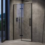 Ravak Cool COSD2, usa de dus, 110x195 cm, negru+sticla transparenta