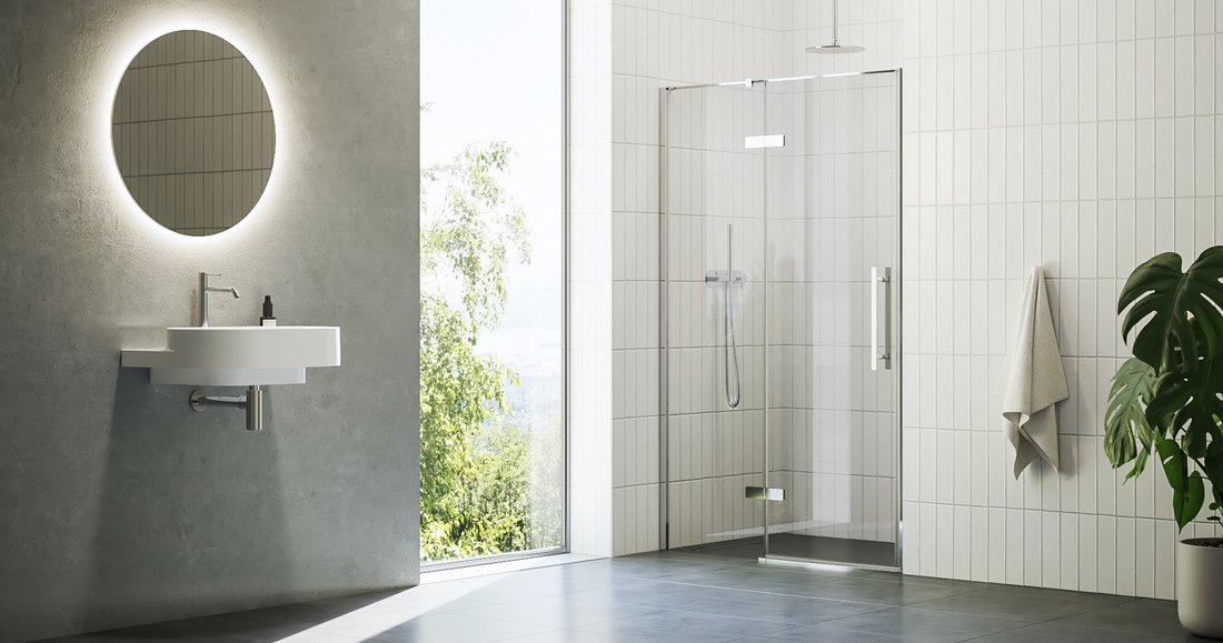 cosd2-celek_chrom Usa de dus Ravak Cool COSD2, 120x195 cm, crom+sticla transparenta - imagine 1