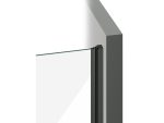 Ușa de duș Ravak Cool COSD2, 100x195 cm, negru+sticlă transparentă - imagine 3