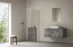 Paravan de dus Walk-in Ravak Wall Air, 90x200 cm, crom+sticla transparenta - imagine 3