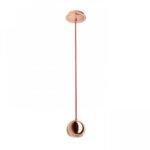 Pendul suspendat Rendl Desty I, GU10, 35W, rosu/cupru