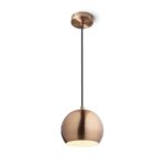 Suspensie Rendl Agneta, led E27, 11W, cupru periat - imagine 5