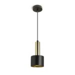 Suspensie Rendl Giulia 12, led E27, 11W, negru/auriu - imagine 2