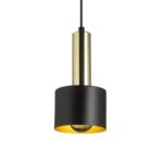 Suspensie Rendl Giulia 12, led E27, 11W, negru/auriu - imagine 3