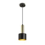 Suspensie Rendl Giulia 12, led E27, 11W, negru/auriu