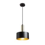 Suspensie Rendl Giulia 20, led E27, 15W, negru/auriu