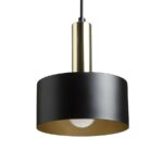 Suspensie Rendl Giulia 20, led E27, 15W, negru/auriu - imagine 2