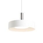 Suspensie Rendl Giulia 40, led E27, 30W, alb/crom - imagine 2