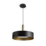 Suspensie Rendl Giulia 40, led E27, 30W, negru/auriu - imagine 3