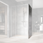 Perete fix de dus Ravak Nexty NPSS, 100x195 cm, profil crom+sticla transparenta