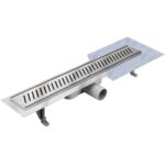 Rigola dus Techman Rigo, inox, cu supapa antimiros, 50 cm