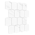Mozaic Dunin Arcado Carrara, 25,6x29,2 cm, mat - imagine 2