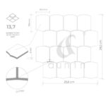 Mozaic Dunin Arcado Carrara, 25,6x29,2 cm, mat - imagine 5