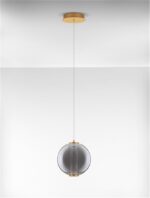 Pendul Nova Luce Navi, led 8W, sticla fume, cod 9186951 - imagine 8