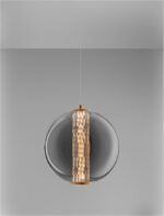 Pendul Nova Luce Navi, led 8W, sticla fume, cod 9186951 - imagine 6