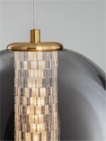 Pendul Nova Luce Navi, led 8W, sticla fume, cod 9186951 - imagine 3