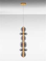 Suspensie Nova Luce Navi, led 27W, sticla fume, cod 9186953 - imagine 6
