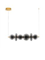 Suspensie Nova Luce Navi, led 29W, sticla fume, cod 9186954
