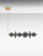 Suspensie Nova Luce Navi, led 29W, sticla fume, cod 9186954 - imagine 7