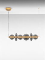 Suspensie Nova Luce Navi, led 29W, sticla fume, cod 9186954 - imagine 6