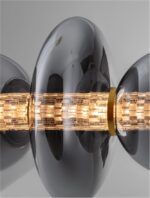Suspensie Nova Luce Navi, led 29W, sticla fume, cod 9186954 - imagine 4