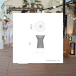 Masuta rotunda Capri White Color 110 New Garden - imagine 4